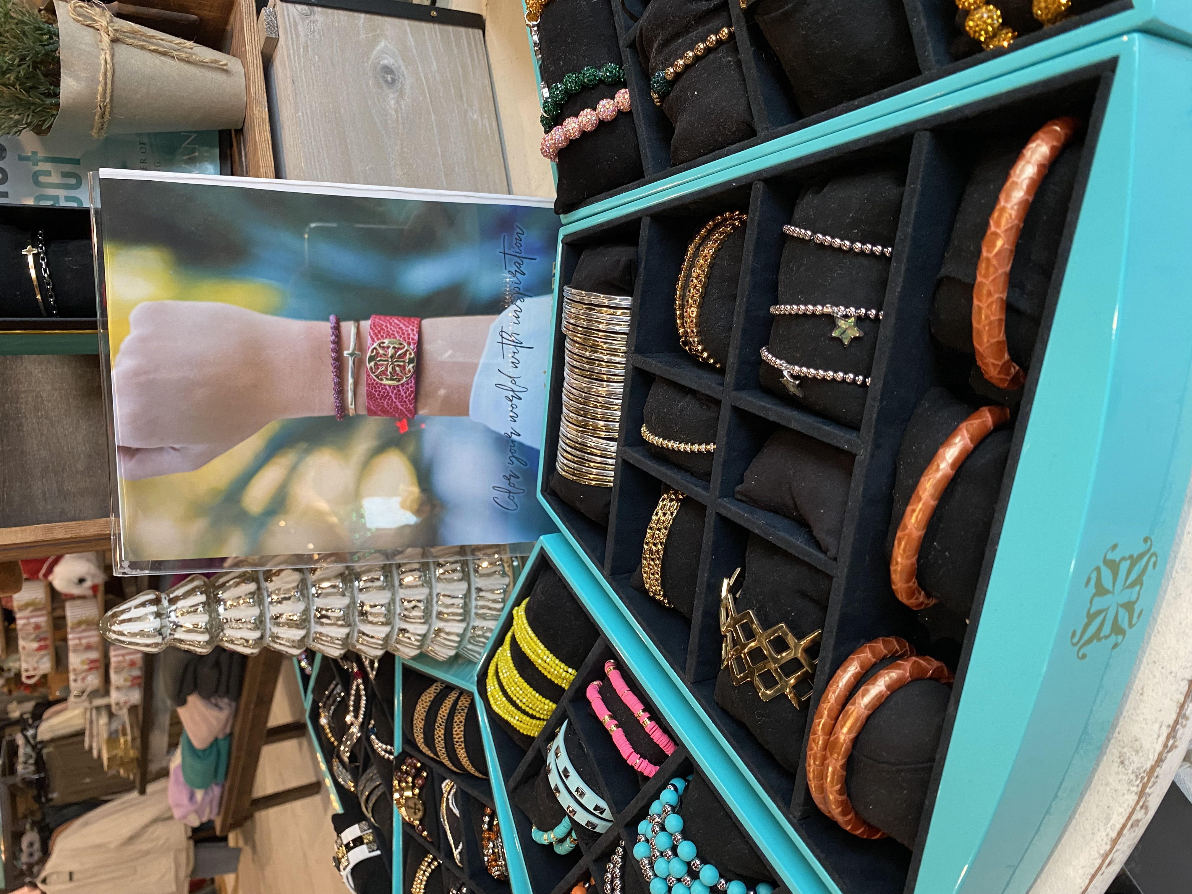 jewelry display at a boutique